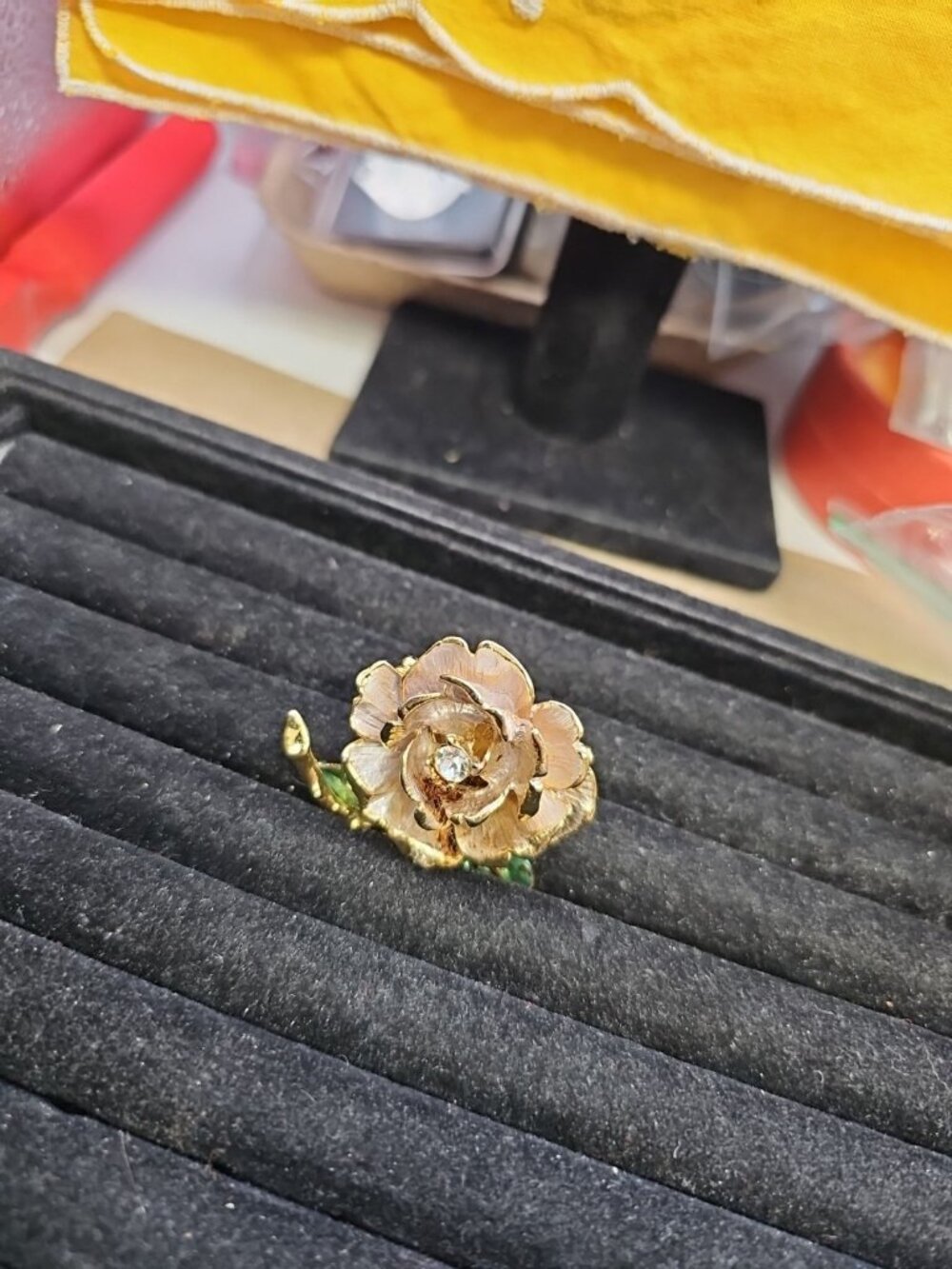 Brooch/pin England's Rose 1997 R. J. Graziano Princess Diana Memorial Signed